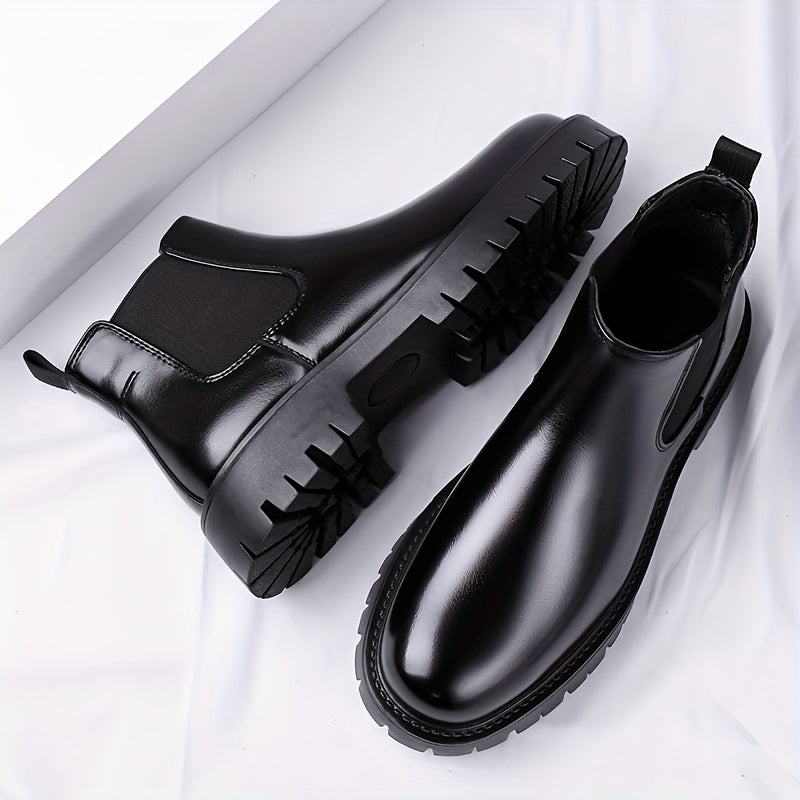 Rugged-Sole Chelsea Boots