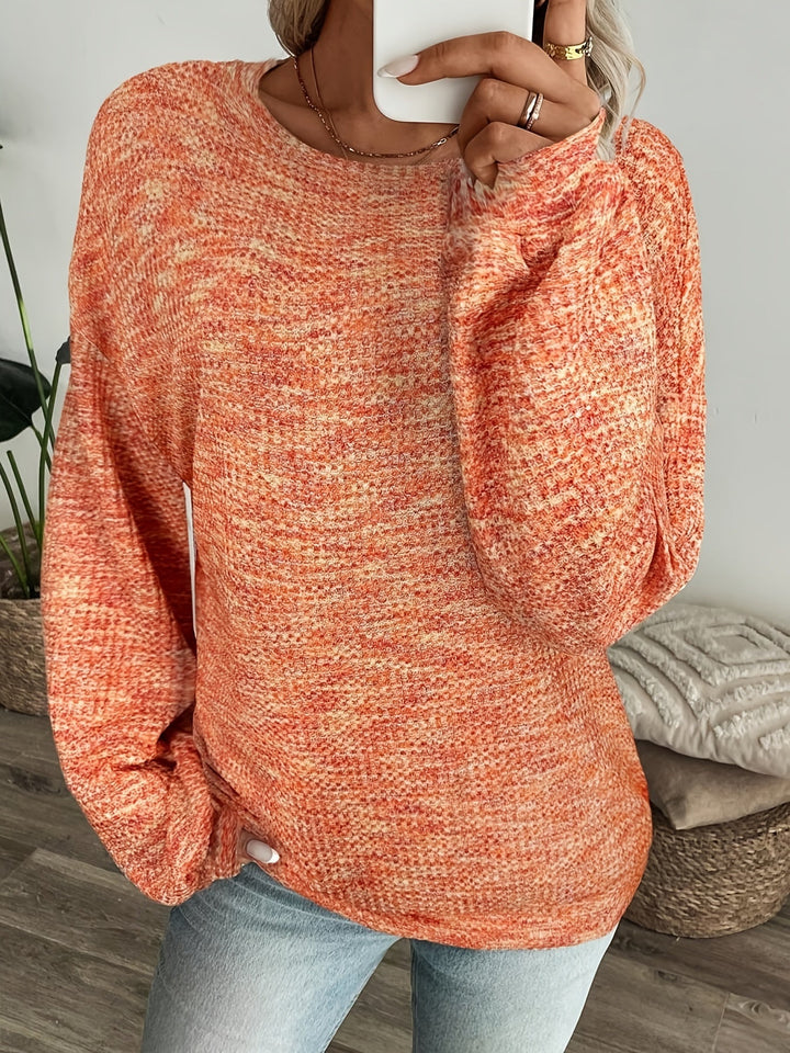 Relaxed Waffle-Knit Sweater
