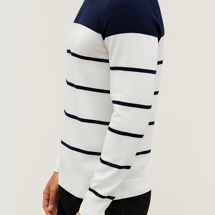 Classic Striped Crewneck Sweater