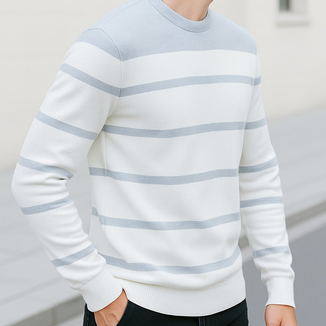 Classic Striped Crewneck Sweater