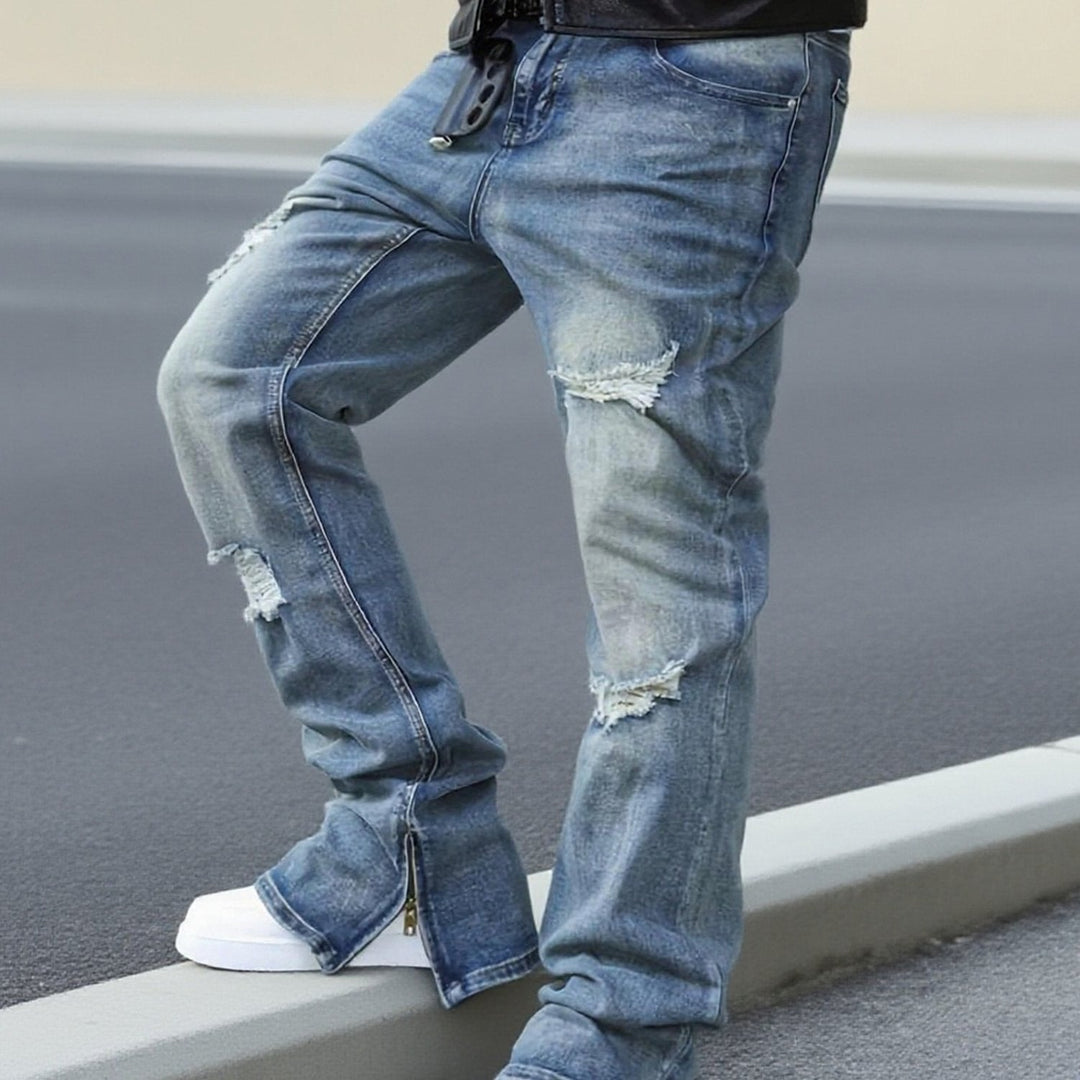 Relaxed Straight-Leg Jeans