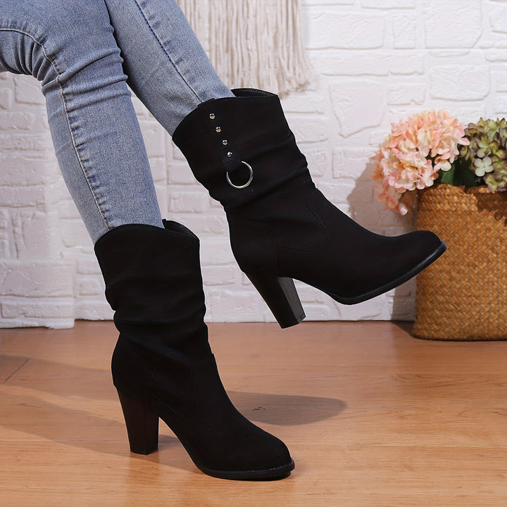 Slouchy Western Ankle Boots