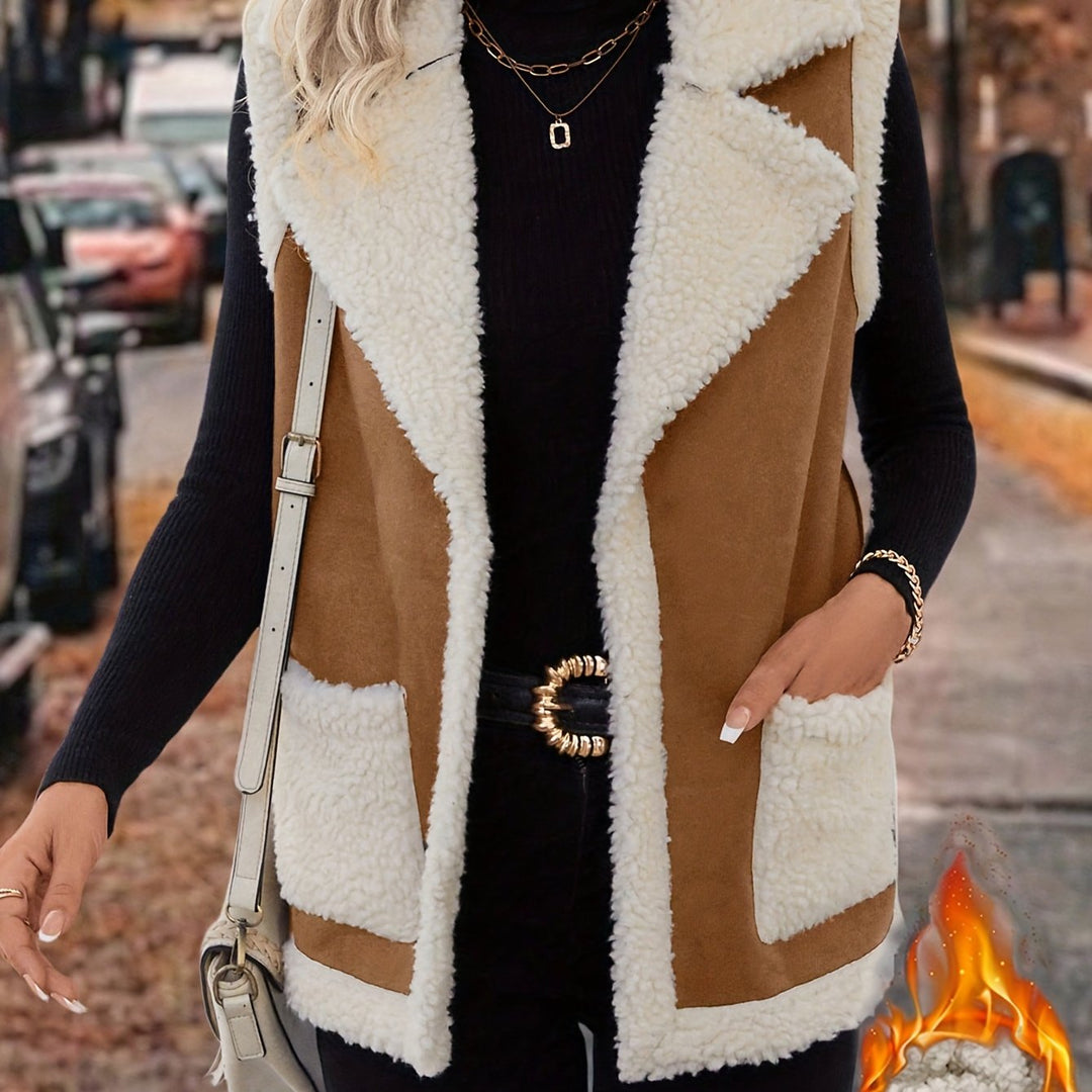 Cozy Lapel Vest