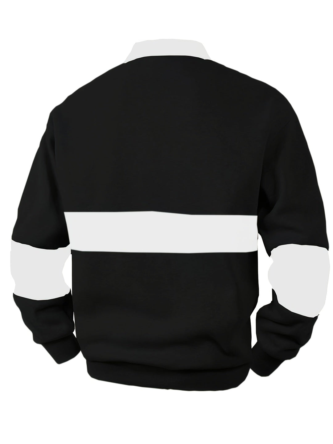 Color-Block Long Sleeve Polo Shirt