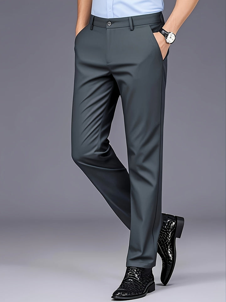 Tailored Straight-Leg Pants