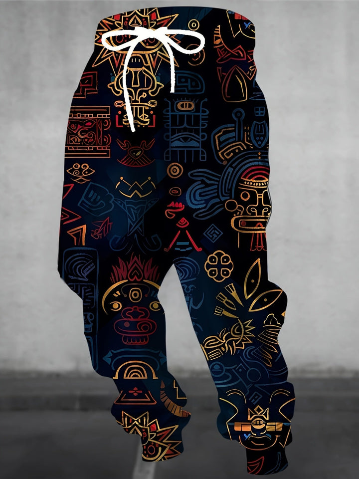 Bold Patterned Joggers