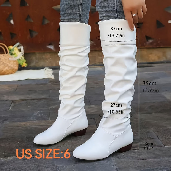 Slouch Knee-High Boots