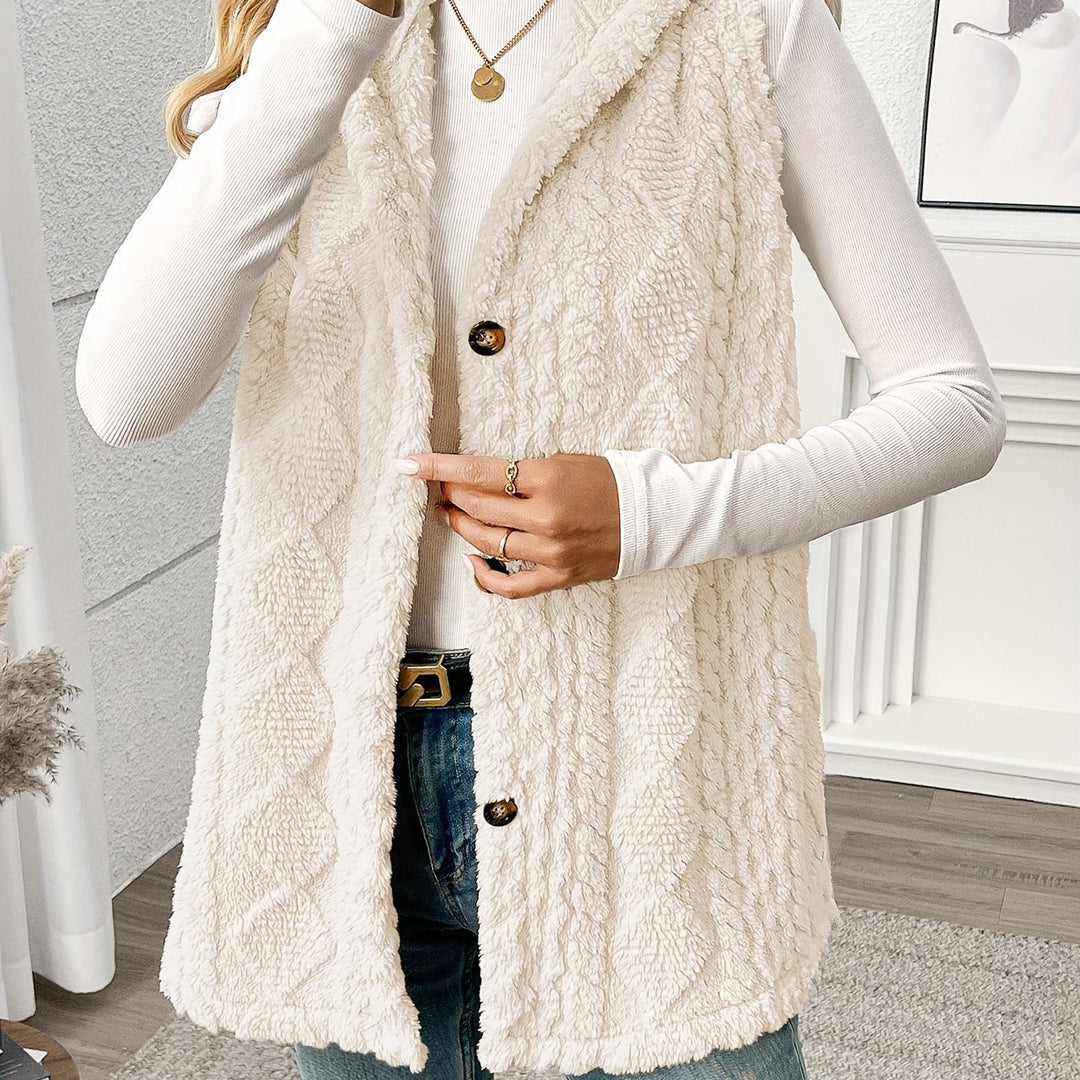 Cozy Hooded Sleeveless Vest