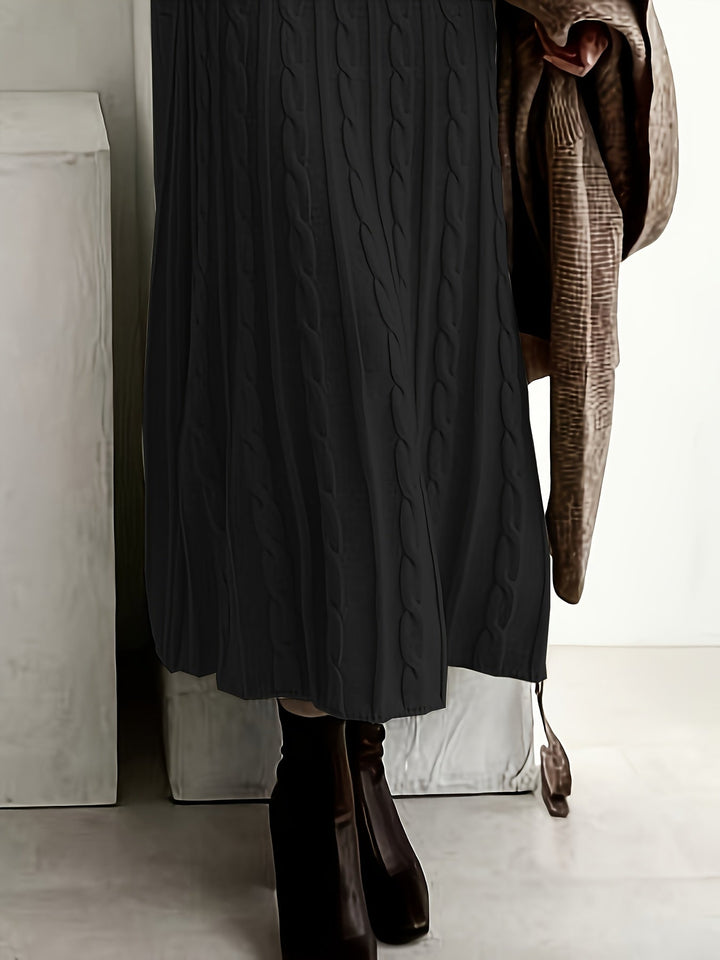 Cable-Knit Maxi Dress