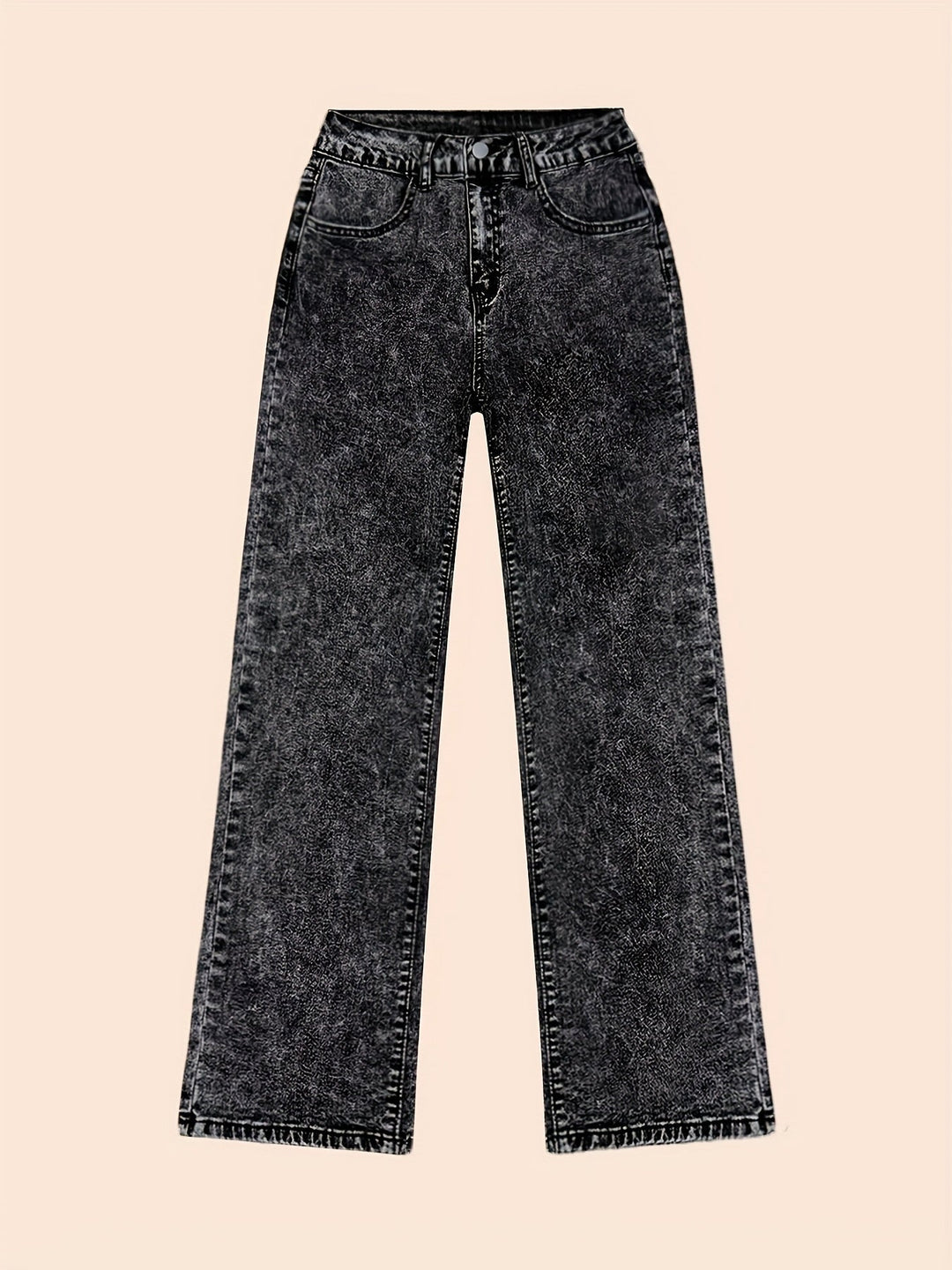 High-Waisted Wide-Leg Jeans