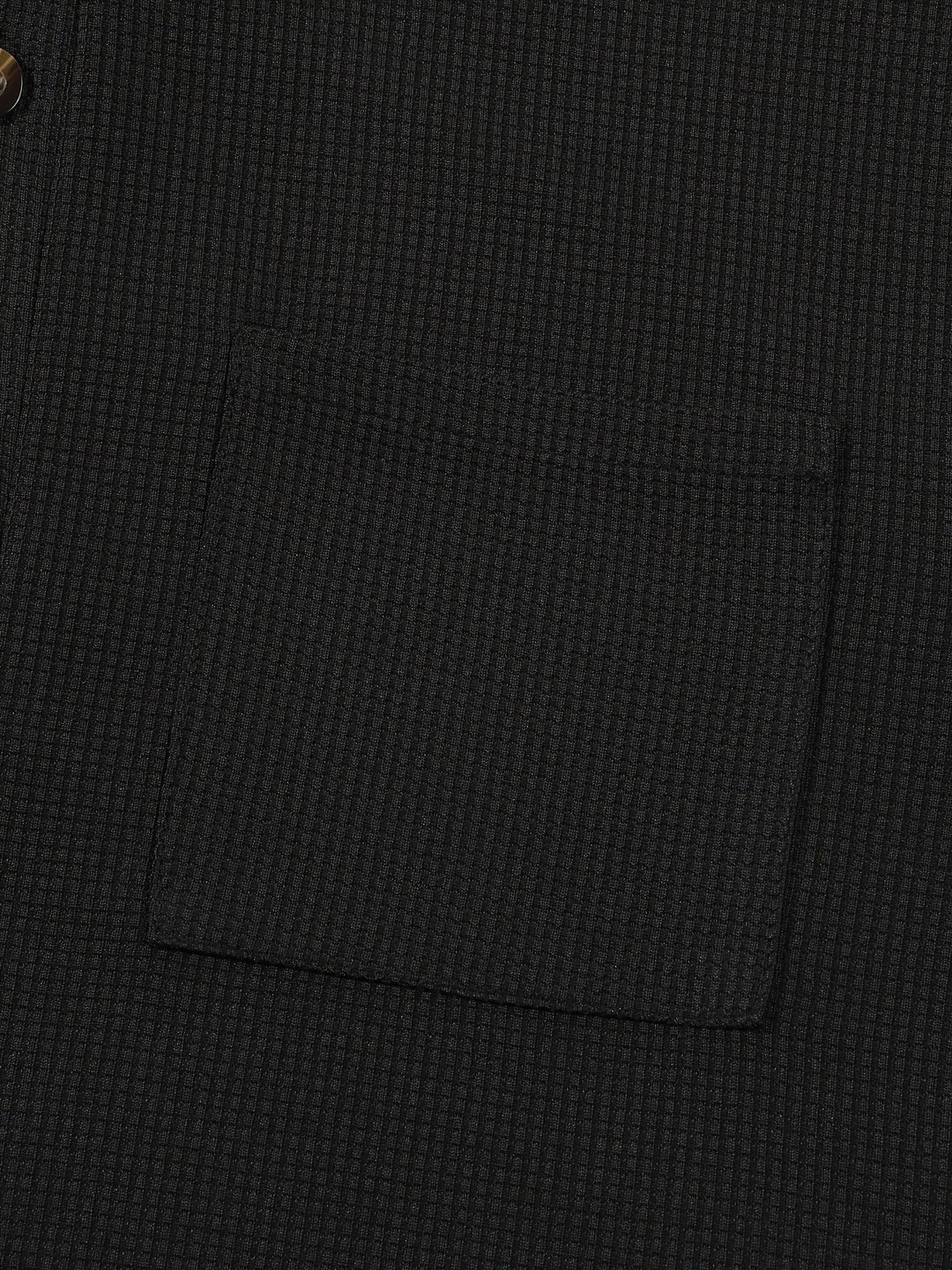 Textured Long Sleeve Henley Shirt