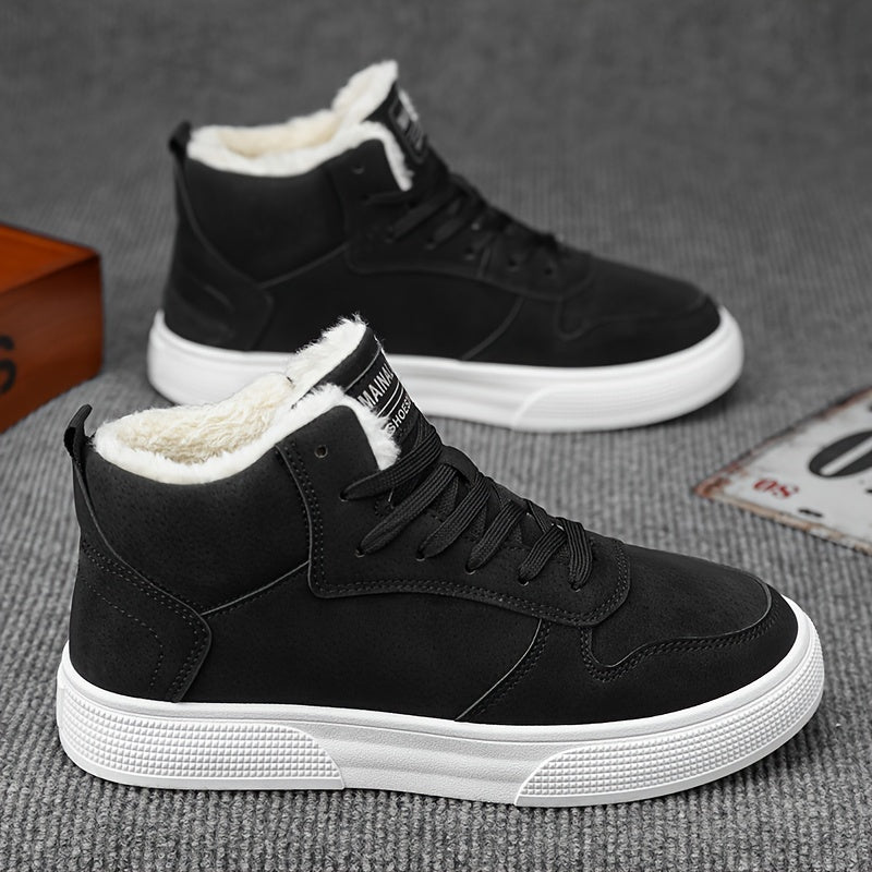 Warm-Lined High-Top Sneakers