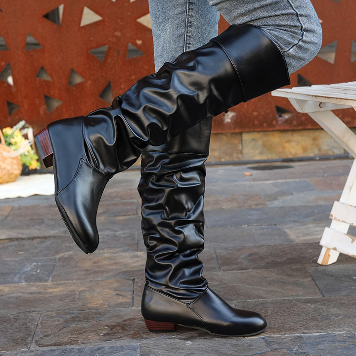 Slouch Knee-High Boots