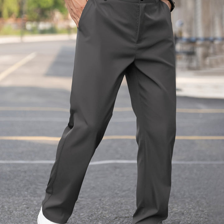 Tailored Straight-Leg Pants