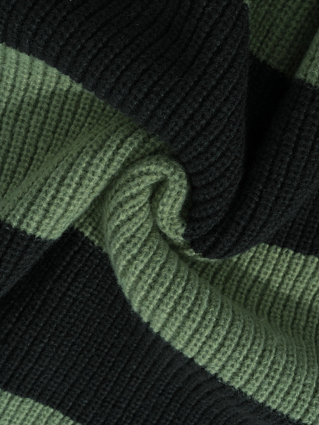 Color-Blocked Button-Neck Sweater
