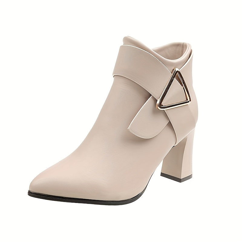 Refined Pointed-Toe Ankle Boots