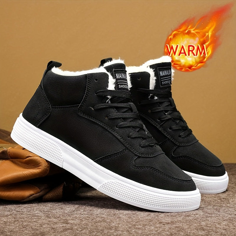 Warm-Lined High-Top Sneakers