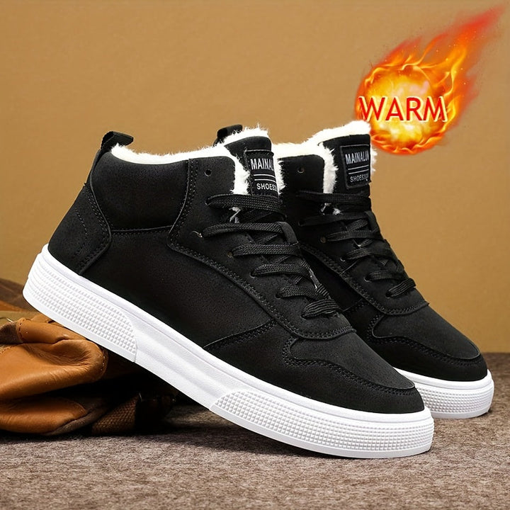 Warm-Lined High-Top Sneakers
