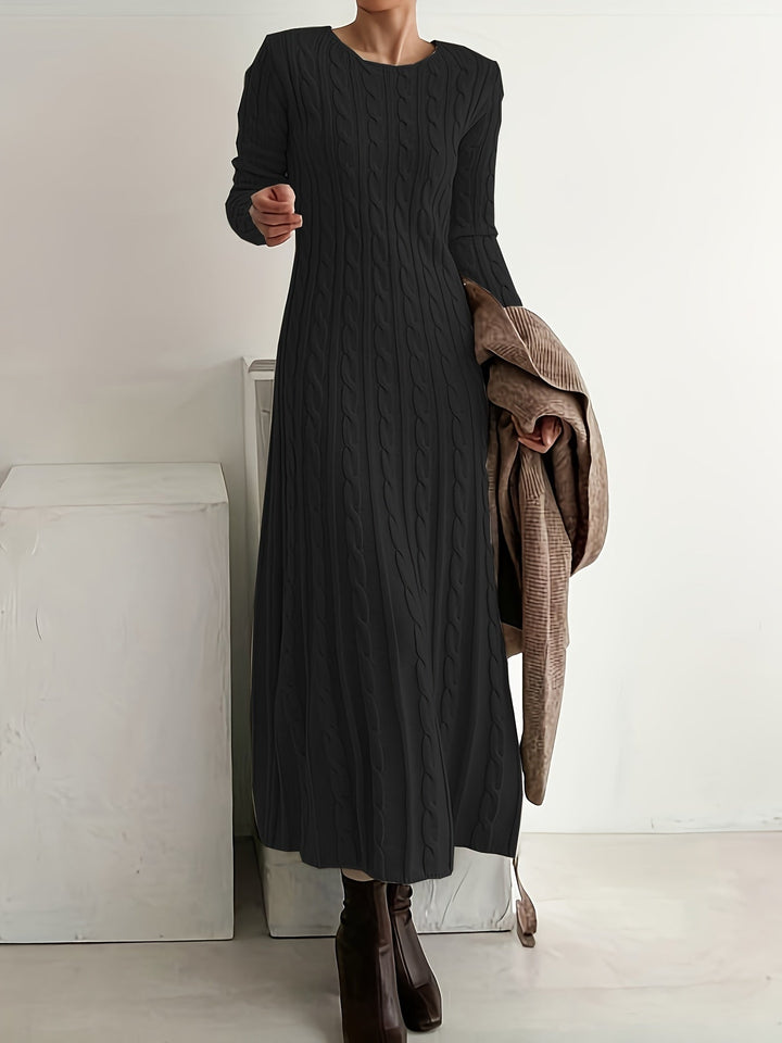 Cable-Knit Maxi Dress