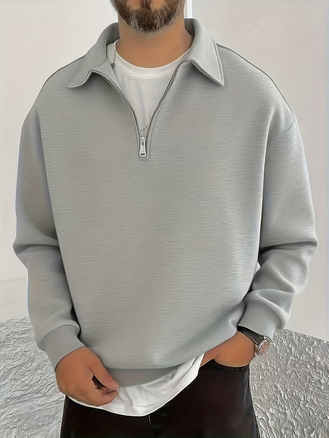 Cozy Half-Zip Sweatshirt