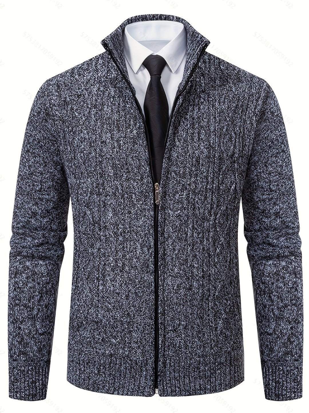 Textured Full-Zip Cardigan