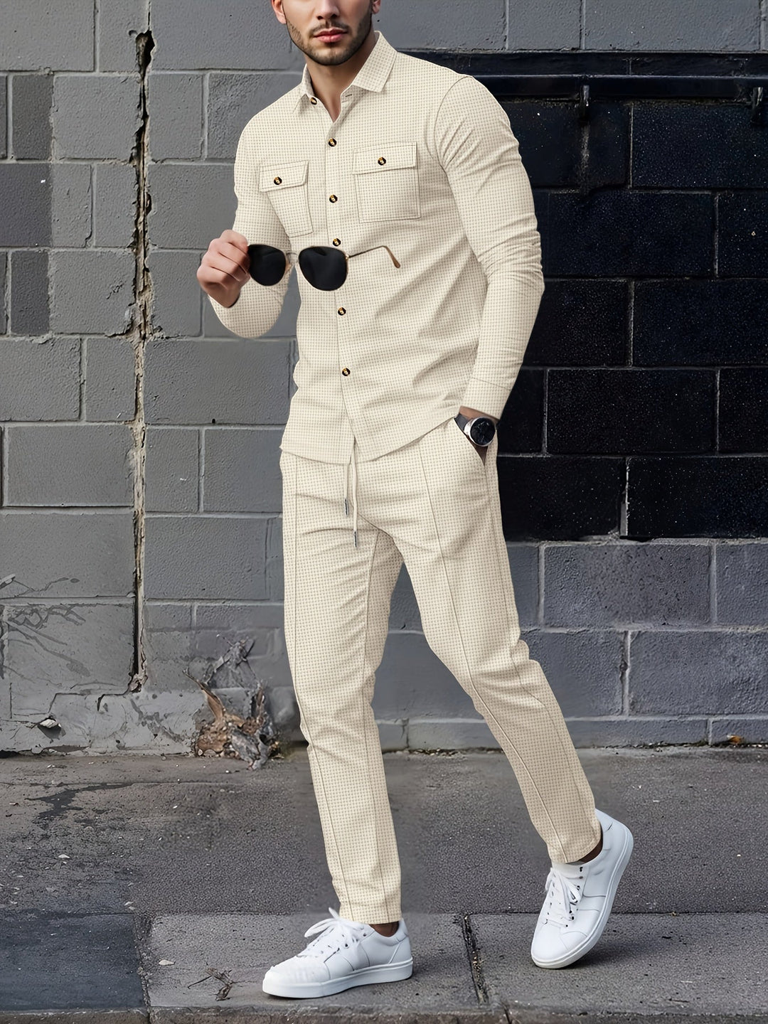 Refined Casual Two-Piece Set