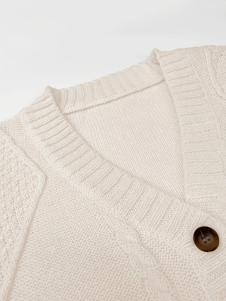 Cozy Cable-Knit Button Cardigan