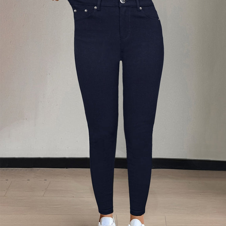 High-Waist Skinny Jeans