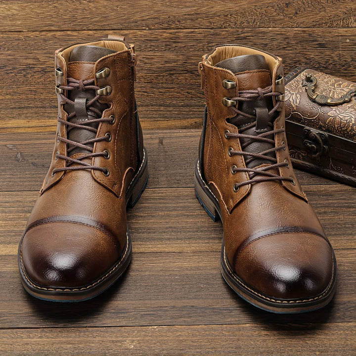 Refined Cap-Toe Ankle Boots