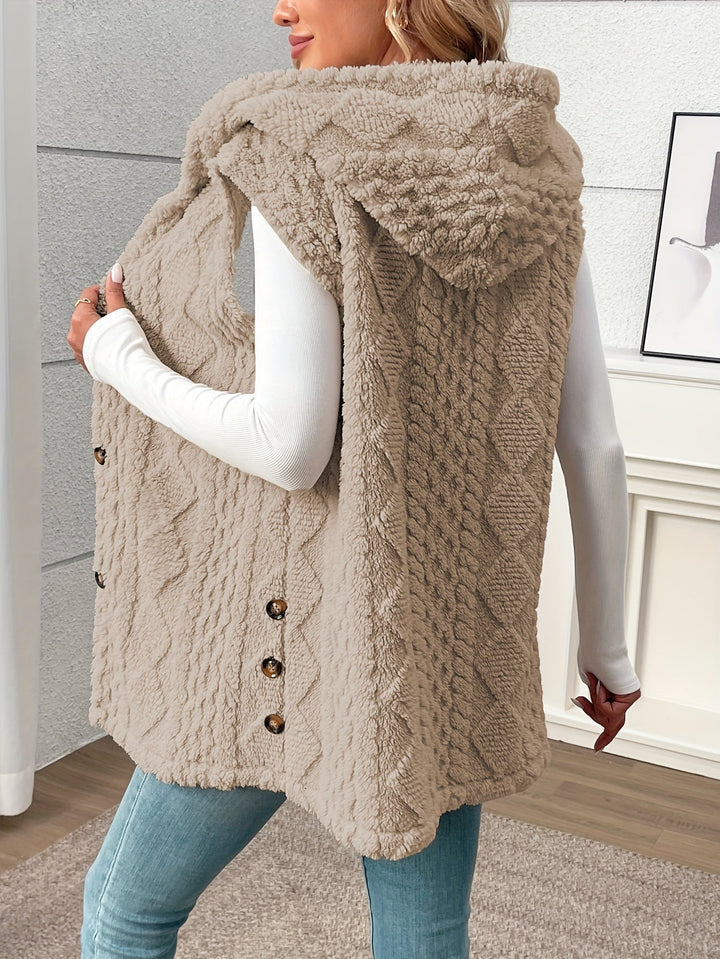 Cozy Hooded Sleeveless Vest