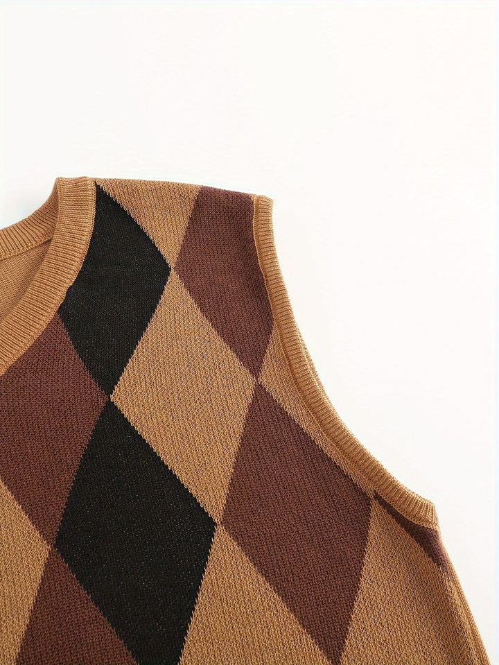 Classic Argyle Sweater Vest