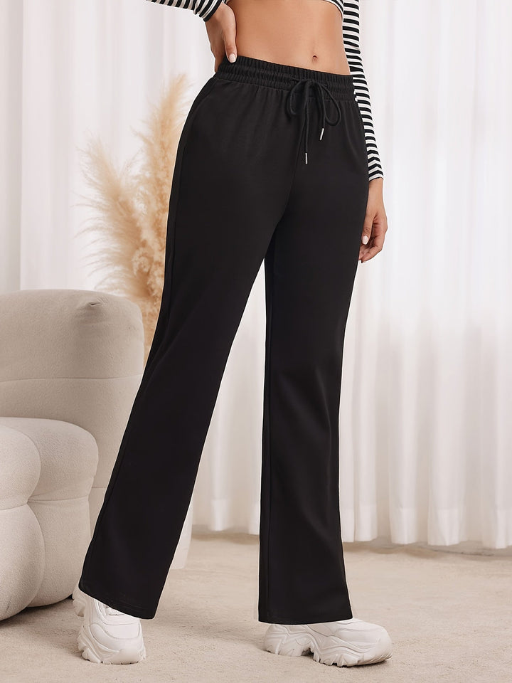 Relaxed Straight-Leg Sweatpants