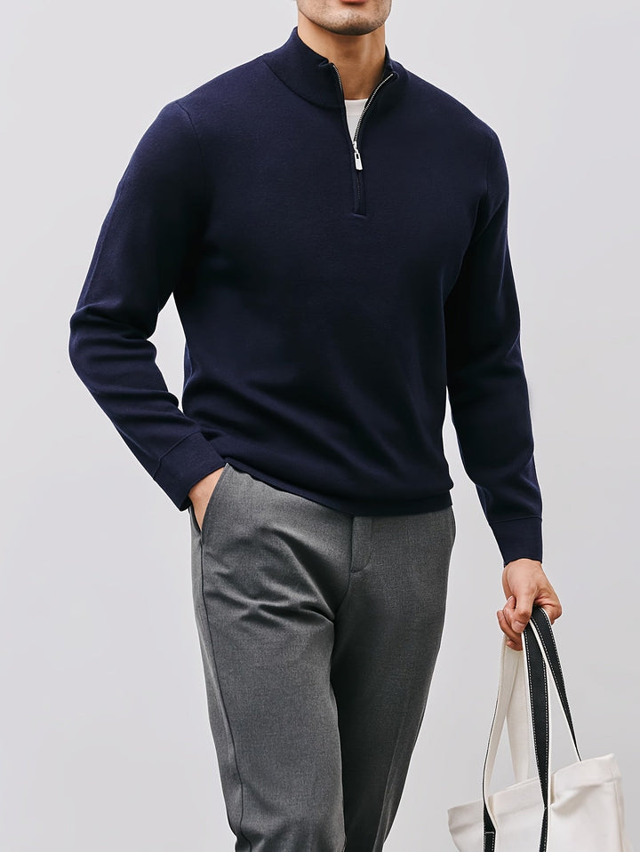 Refined Quarter-Zip Sweater