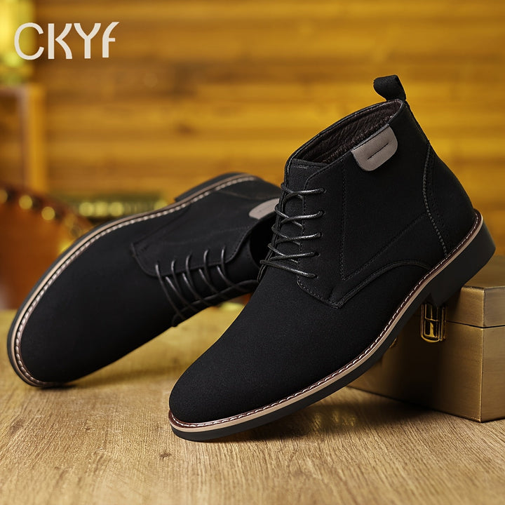 Refined Lace-Up Ankle Boots