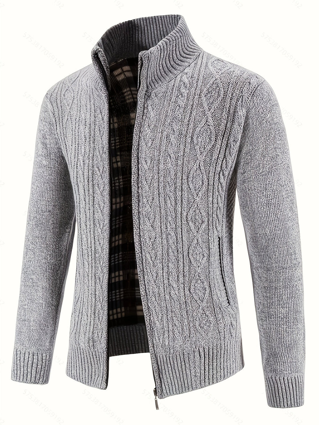 Textured Full-Zip Cardigan
