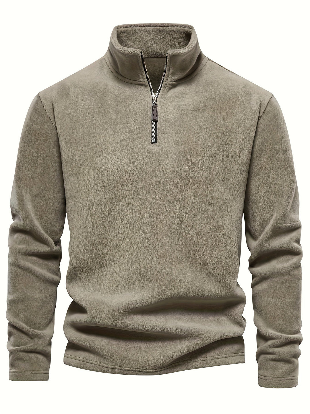 Half-Zip Stand-Collar Pullover