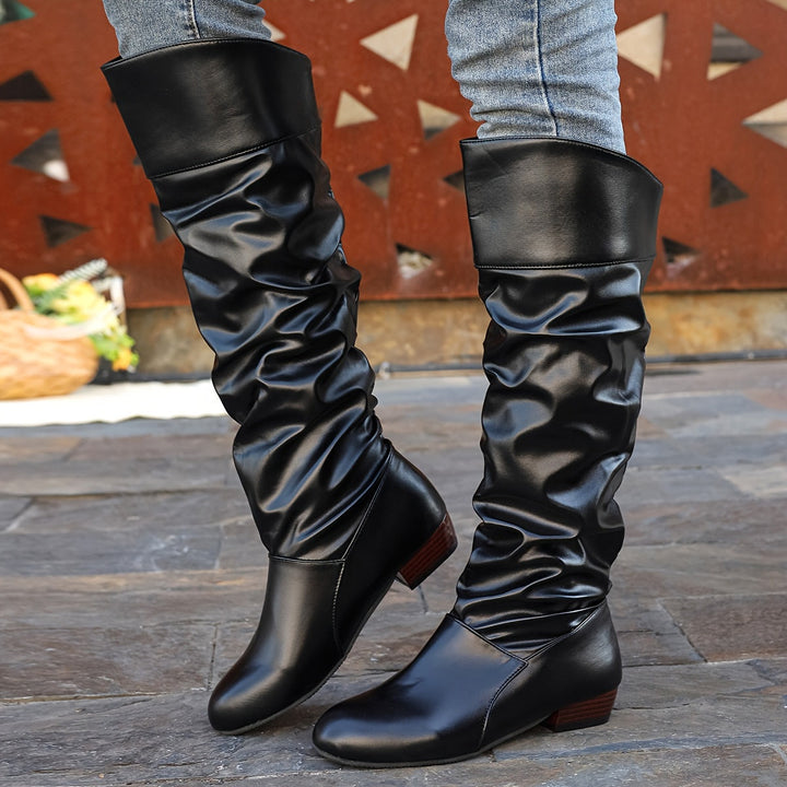 Slouch Knee-High Boots