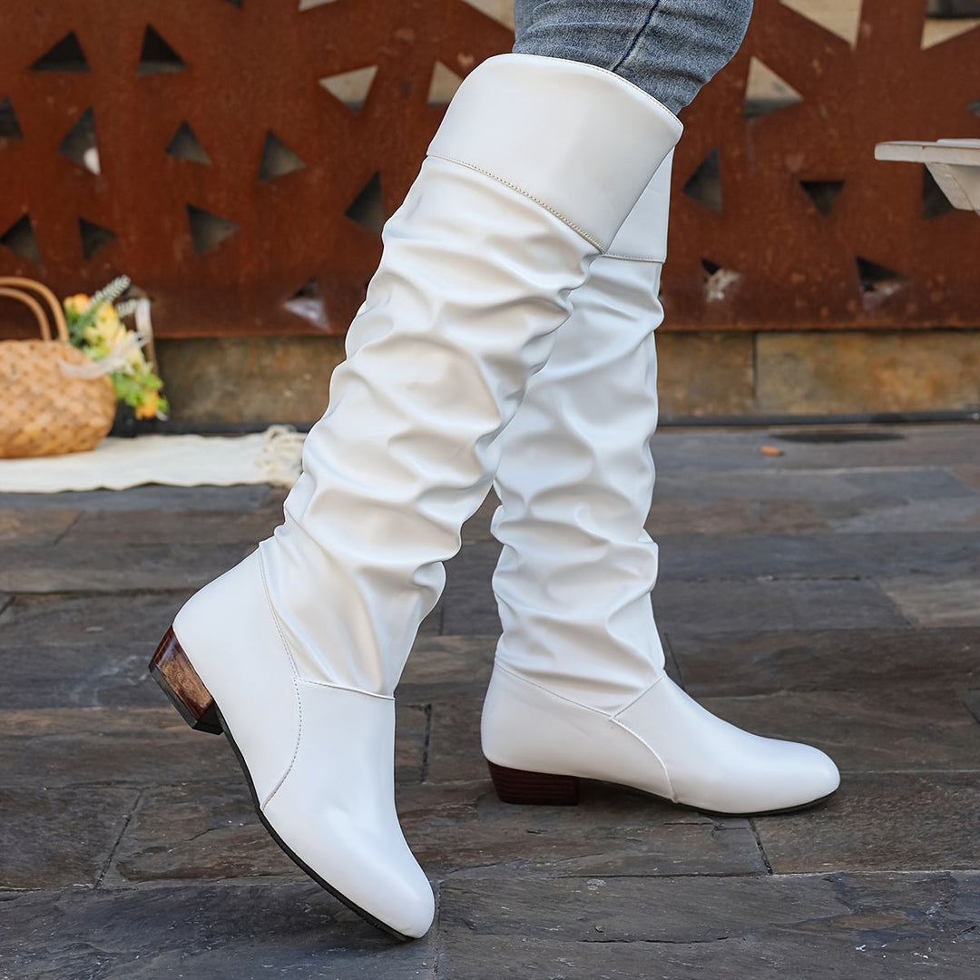 Slouch Knee-High Boots