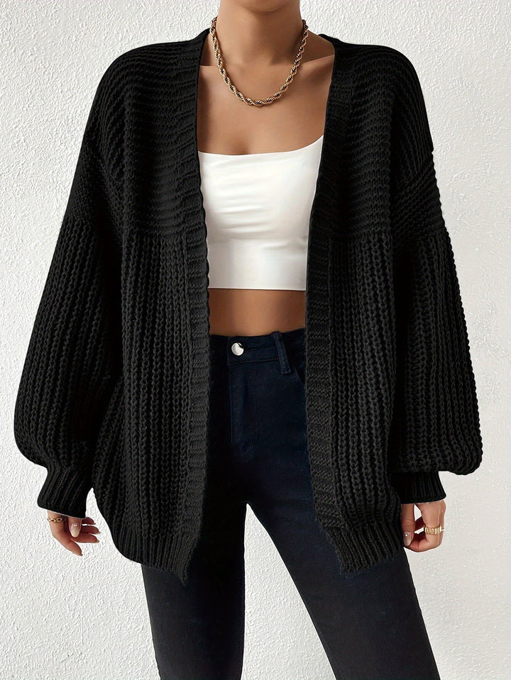 Relaxed Chunky-Knit Cardigan