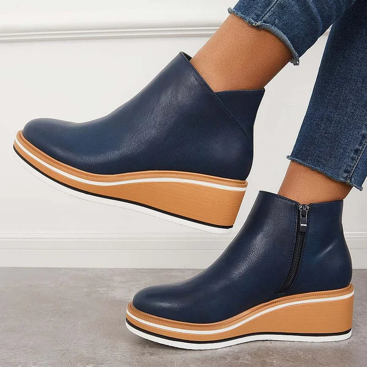 Sleek Platform Ankle Boots