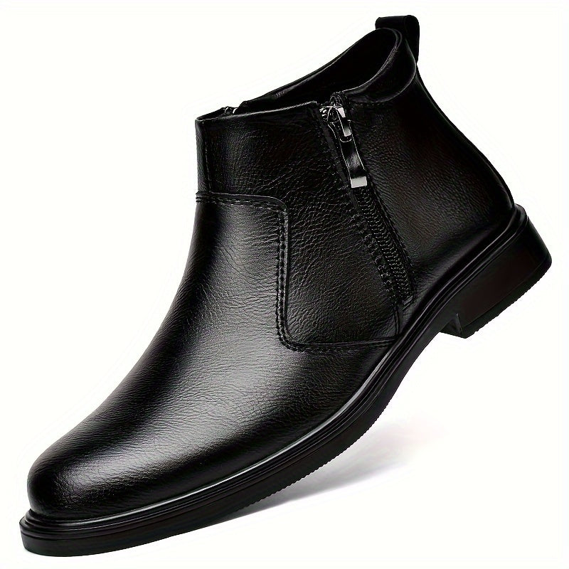 Refined Zip-Up Ankle Boots