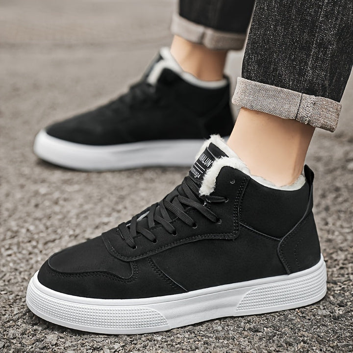 Warm-Lined High-Top Sneakers