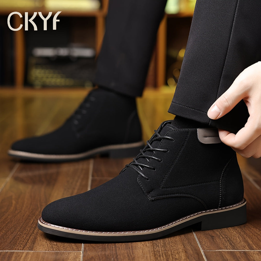 Refined Lace-Up Ankle Boots