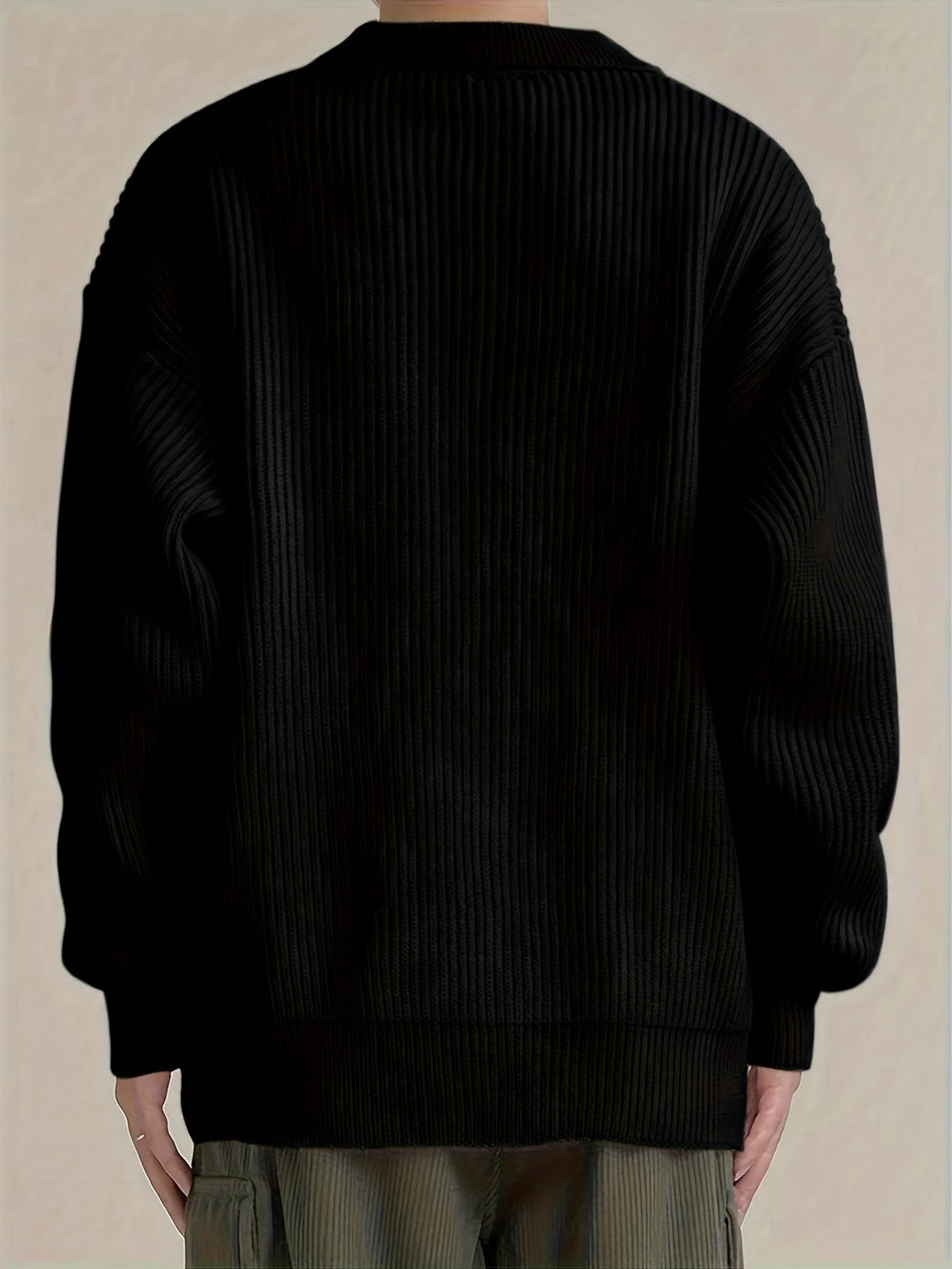 Relaxed Collared Cardigan