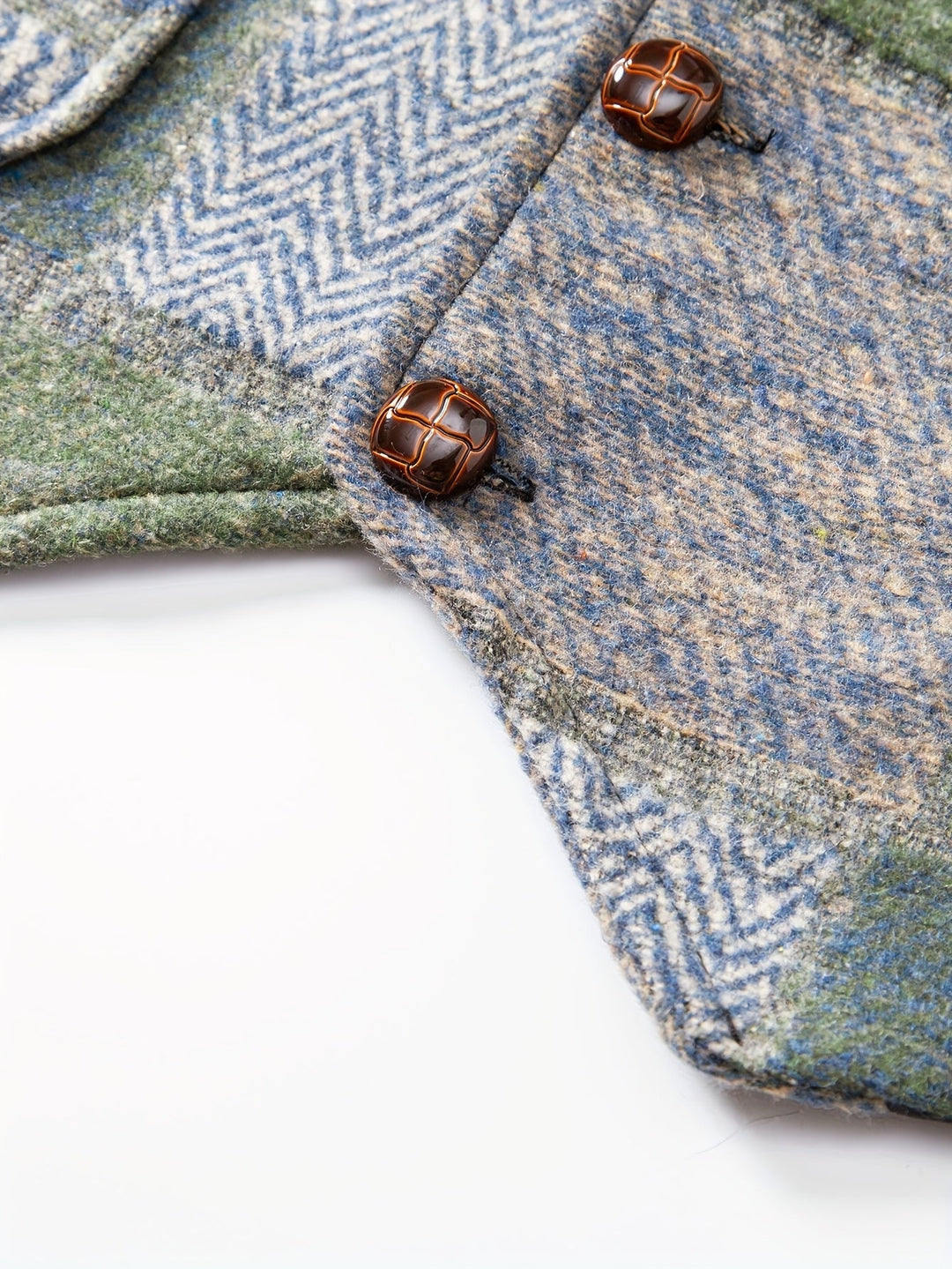 Patchwork Tailored Vest