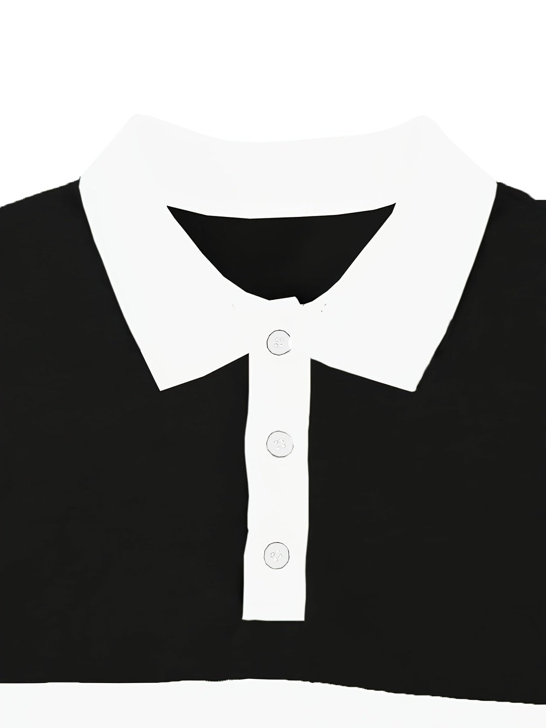 Color-Block Long Sleeve Polo Shirt
