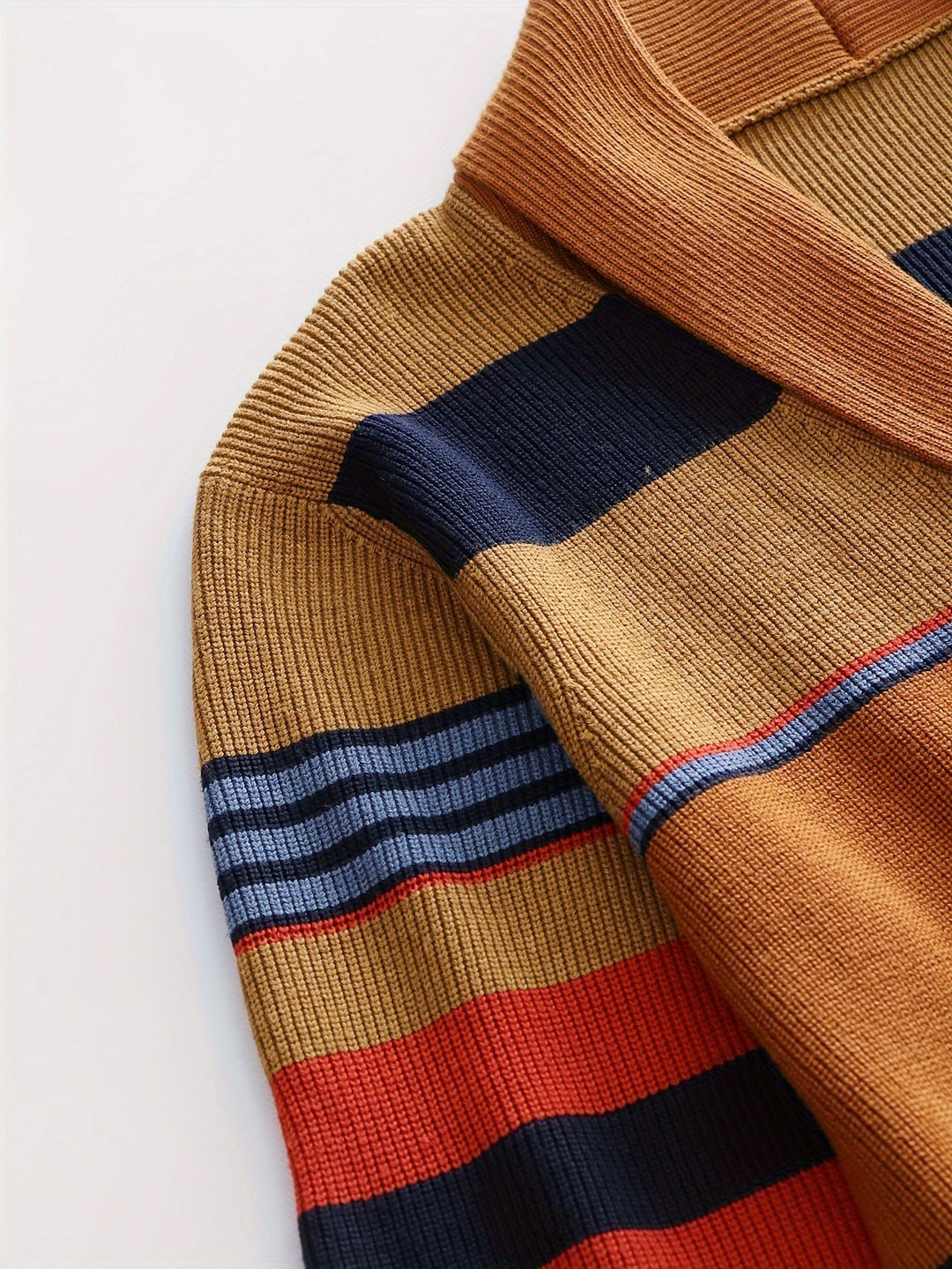 Classic Striped Knit Cardigan