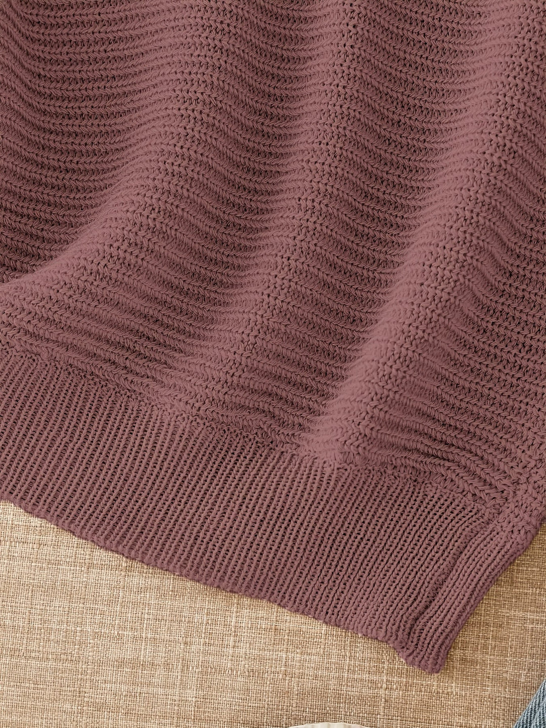 Relaxed Open-Knit Sweater