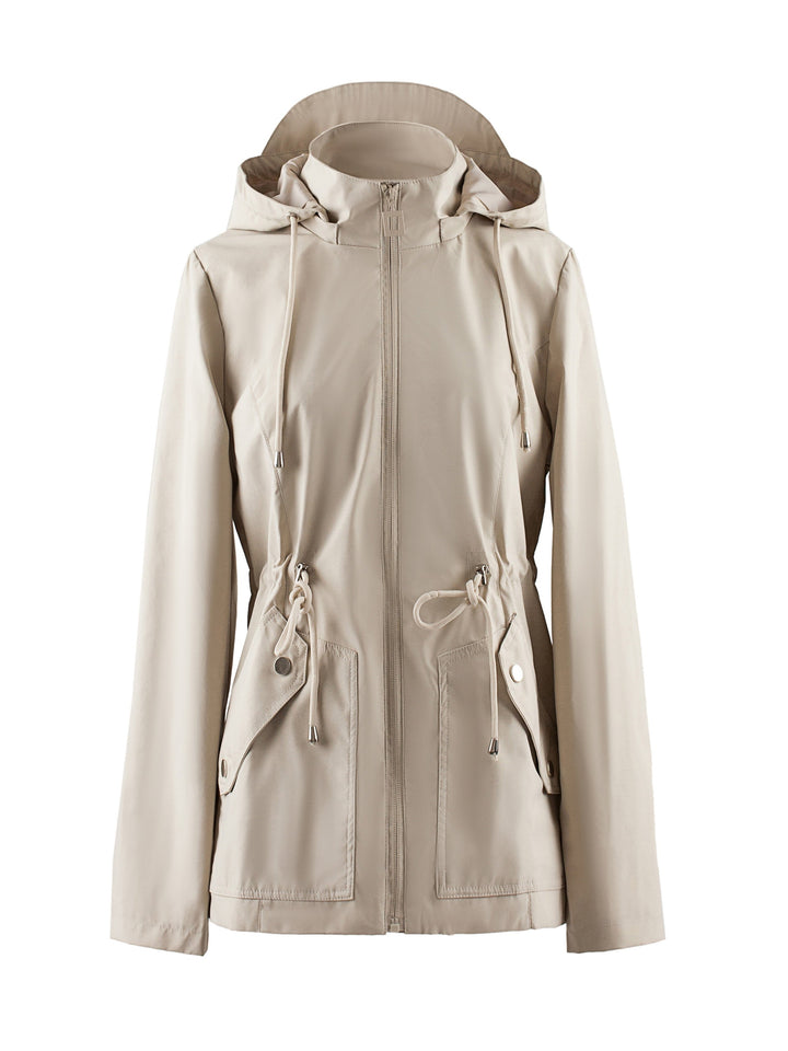 Hooded Drawstring Jacket