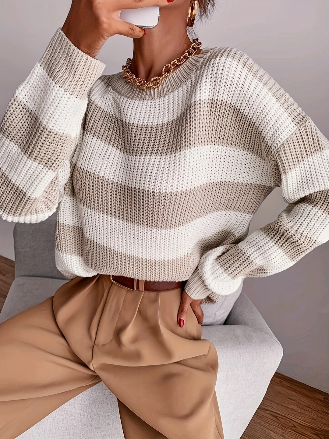 Relaxed Striped Sweater